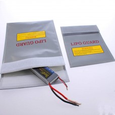 Hobbylane Lipo Battery Safe Bag Fireproof Explosionproof Lipo Battery Guard Safe Bag Pouch Sack for Charge & Storage Medium Size 230*180mm(Silver,1pcs)   